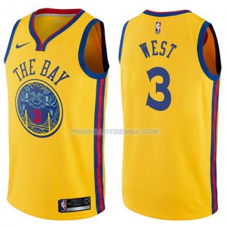 Maillot Golden State Warriors David West Chinese Heritage Ciudad 2017-18 3 Oroo