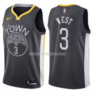 Maillot Golden State Warriors David West The Town Statehombret 2017-18 3 Negro