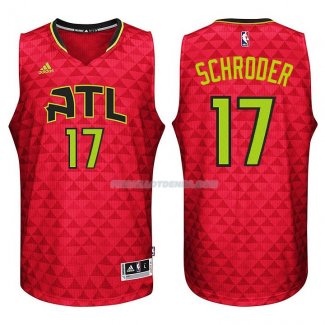 Maillot Basket Atlanta Hawks Schroder 17 Rojo