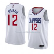 Maillot Los Angeles Clippers Tyrone Wallace Association 2018 Blanc