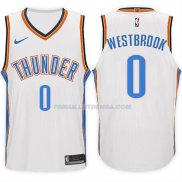 Maillot Basket Thunder Russell Westbrook 2017-18 0 Blanc