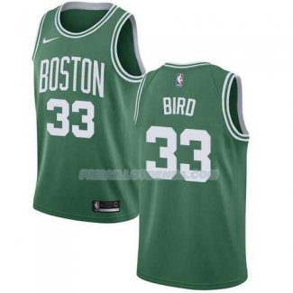 Maillot Boston Celtics Bird Ciudad 2017-18 33 Vert