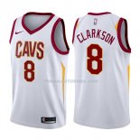 Maillot Cleveland Cavaliers Jordan Clarkson Association 2017-18 8 Blancoo