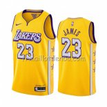 Maillot Los Angeles Lakers Lebron James Ville 2019-20 Jaune
