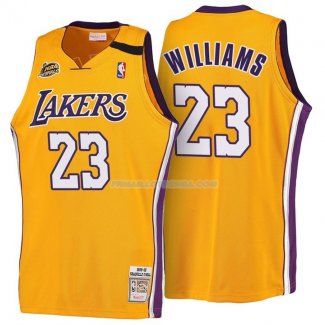 Maillot Basket Retro 1999-00 Los Angeles Lakers Williams 23 Amarillo