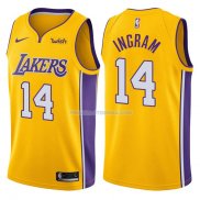 Maillot Basket Authentique Los Angeles Lakers Ingram 2017-18 14 Jaune