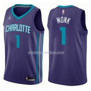 Maillot Charlotte Hornets Malik Monk Statehombret 2017-18 1 Violeta