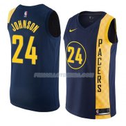 Maillot Indiana Pacers Alize Johnson Ciudad 2018 Bleu