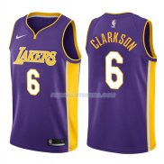 Maillot Los Angeles Lakers Jordan Clarkson Statehombret 2017-18 6 Violeta