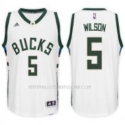 Maillot Milwaukee Bucks D.j. Wilson Swingman Association 2017-18 5 Blancoo