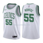 Maillot Boston Celtics Greg Monroe Association 2017-18 55 Blancoo
