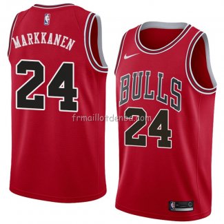 Maillot Chicago Bulls Lauri Markkanen Icon 2018 Rouge