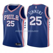 Maillot Basket Enfant Philadelphia 76ers Ben Simmons Icon 2017-18 25 Bleu