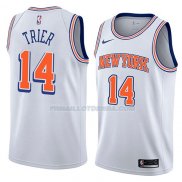 Maillot New York Knicks Allonzo Trier Statement 2018 Blanc Blanc