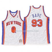 Maillot New York Knicks Bape Mitchell & Ness Blanc