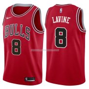 Maillot Basket Authentique Chicago Bulls Lavine 2017-18 8 Rouge