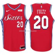 Maillot Basket Authentique Philadelphia 76ers Fultz 2017-18 20 Rouge