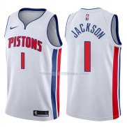 Maillot Detroit Pistons Reggie Jackson Association 2017-18 1 Blancoo