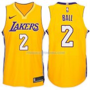 Maillot Basket Lakers Lonzo Ball 2017-18 2 Jaune