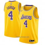 Maillot Los Angeles Lakers Alex Caruso Icon 2020-21 Jaune