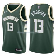 Maillot Milwaukee Bucks Malcolm Brogdon Swingman Icon 2017-18 13 Verde