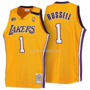 Maillot Basket Retro 1999-00 Los Angeles Lakers Russell 1 Amarillo