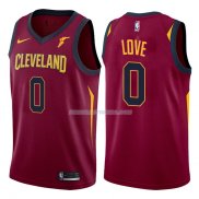 Maillot Basket Authentique Cleveland Cavaliers Love 2017-18 0 Rouge