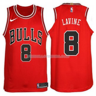 Maillot Basket Bulls Zach Lavine 2017-18 8 Rouge