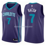 Maillot Charlotte Hornets Dwayne Bacon Statehombret 2017-18 7 Violeta