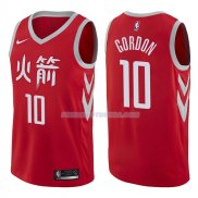 Maillot Houston Rockets Eric Gordon Ciudad 2017-18 10 Rojo
