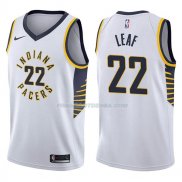 Maillot Indiana Pacers T.j. Leaf Association 2017-18 22 Blancoo