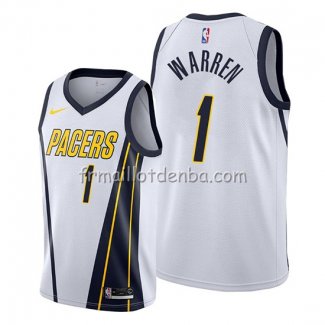 Maillot Indiana Pacers T.j. Leaf Association 2017-18 22 Blancoo
