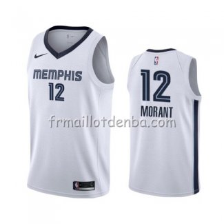 Maillot Memphis Grizzlies Ja Morant Association 2019-20 Blanc