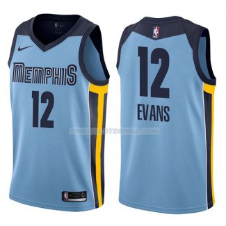 Maillot Memphis Grizzlies Tyreke Evans Statehombret 2017-18 12 Azul