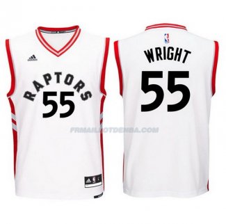 Maillot Basket Toronto Raptors 2017-18 Delon Wright 55 Blanco