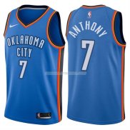 Maillot Basket Authentique Oklahoma City Thunder Anthony 2017-18 7 Bleu