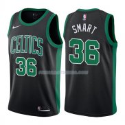 Maillot Boston Celtics Marcus Smart Statehombret 2017-18 36 Negro