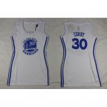 Femmes Maillot Basket Golden State Warriors Curry 30 Blanc