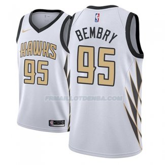 Maillot Atlanta Hawks Deandre' Bembry Ciudad 2018-19 Blanc