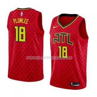 Maillot Atlanta Hawks Miles Plumlee Statement 2018 Rouge