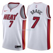 Maillot Basket Authentique Miami Heat Dragic 2017-18 7 Blanc