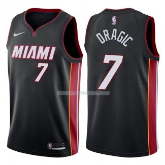 Maillot Basket Authentique Miami Heat Dragic 2017-18 7 Noir