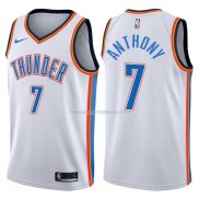 Maillot Basket Authentique Oklahoma City Thunder Anthony 2017-18 7 Blanc