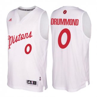 Maillot Basket Noel Day Detroit Pistons Drummond Blanc