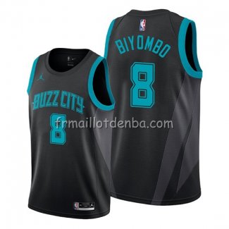 Maillot Charlotte Hornets Bismack Biyombo Ville Edition Noir