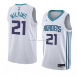 Maillot Charlotte Hornets Isaiah Wilkins Association 2018 Blanc