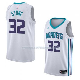 Maillot Charlotte Hornets Julyan Stone Association 2018 Blanc