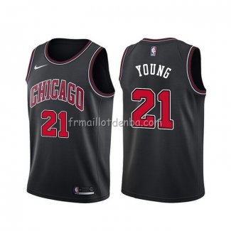 Maillot Chicago Bulls Thaddeus Young Statement Noir