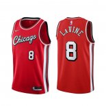 Maillot Chicago Bulls Zach Lavine NO 8 Ville 2021-22 Rouge