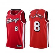 Maillot Chicago Bulls Zach Lavine NO 8 Ville 2021-22 Rouge